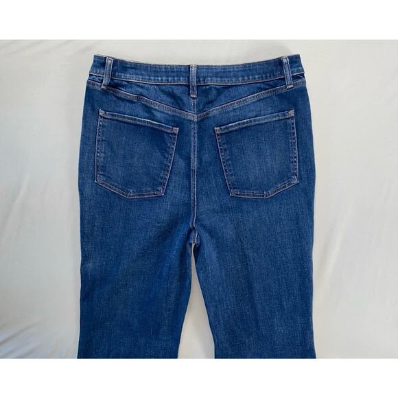 Chico's High Rise Flare Comfort Stretch Denim Jeans. Medium Wash, Women's 12R. - Picture 8 of 9